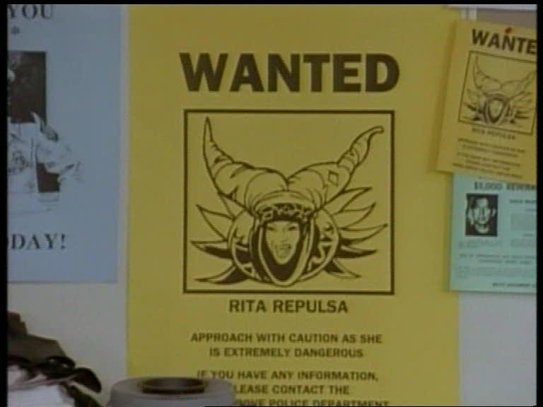 Avis de recherche de Rita Repulsa Avis de recherche de Rita Repulsa