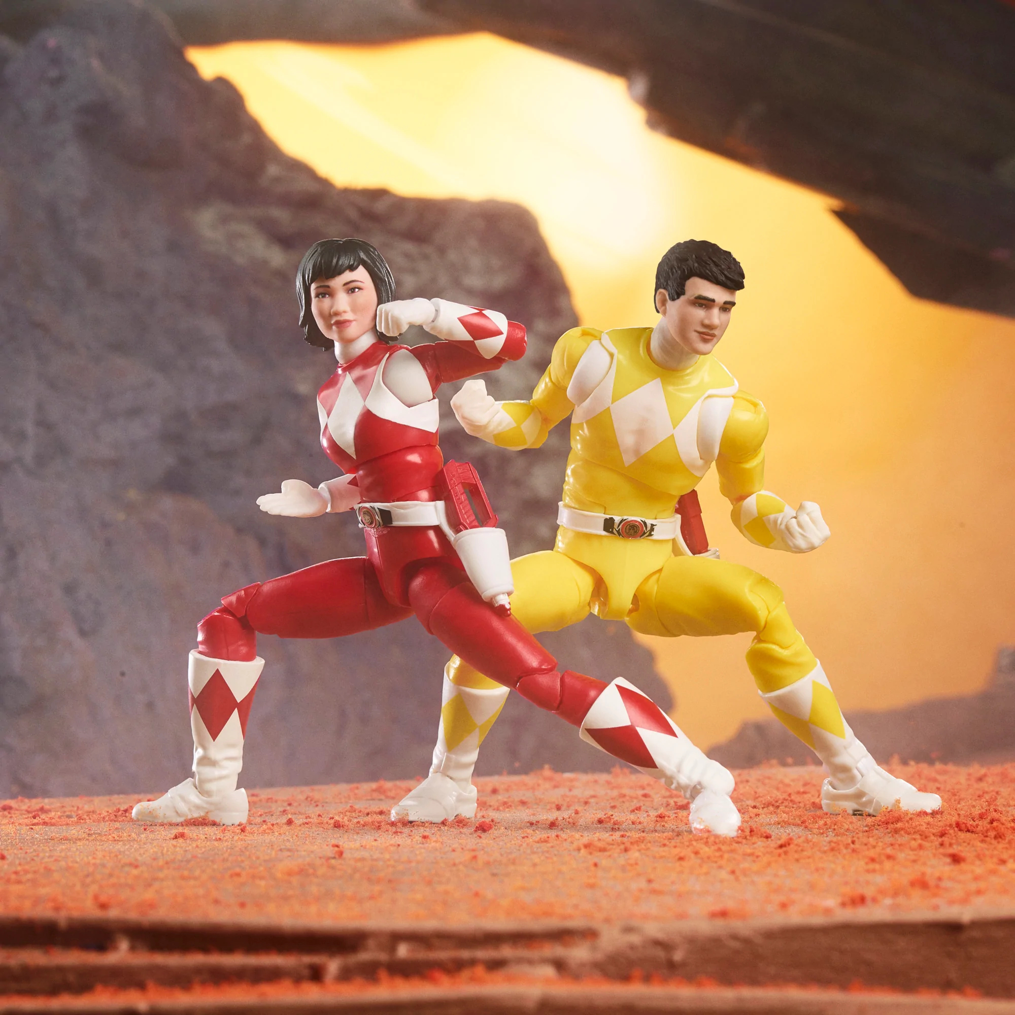 Mighty Morphin Yellow & Red Rangers 