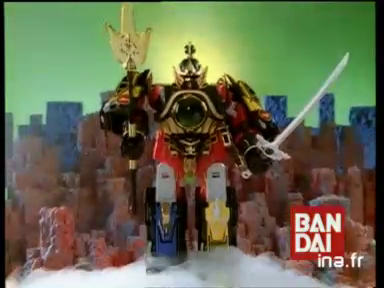 Bandai - Dragon Rouge, Tonnerre Megazord et figurine Lord Zedd