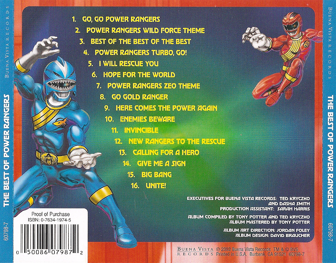 The Best of Power Rangers - Songs from the TV Series