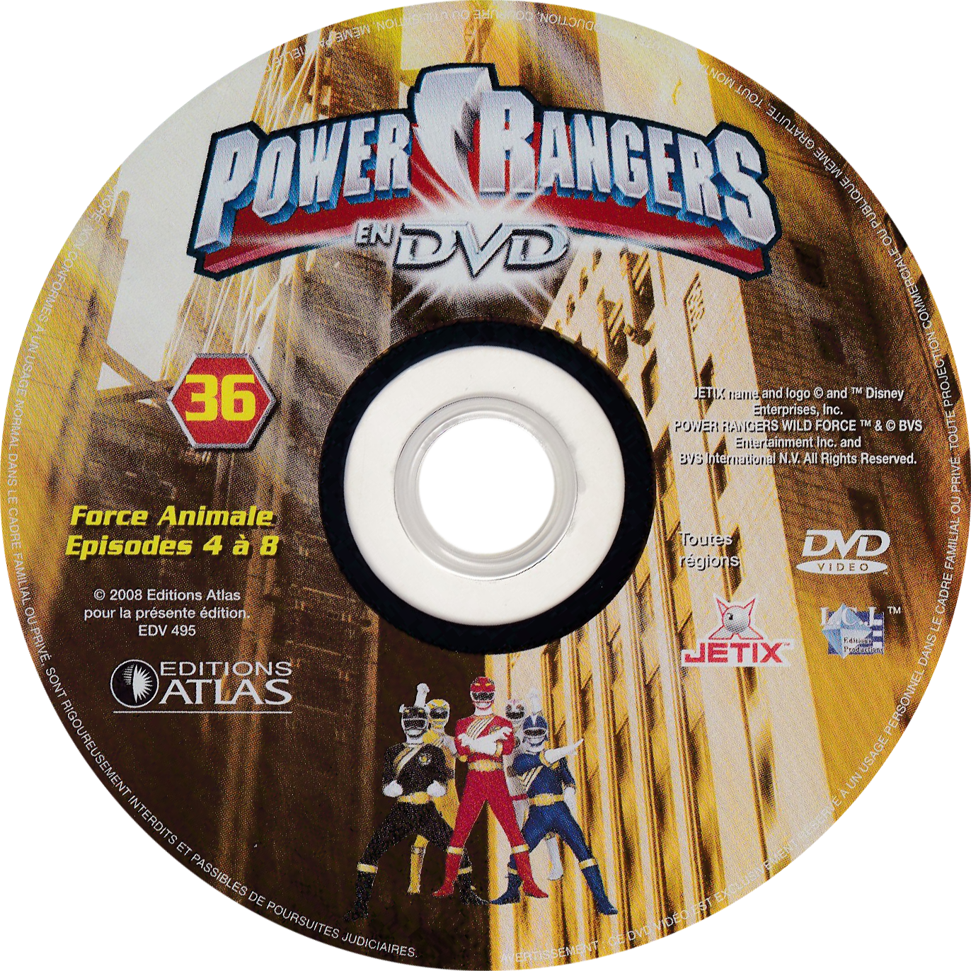 Power Rangers en DVD n°36