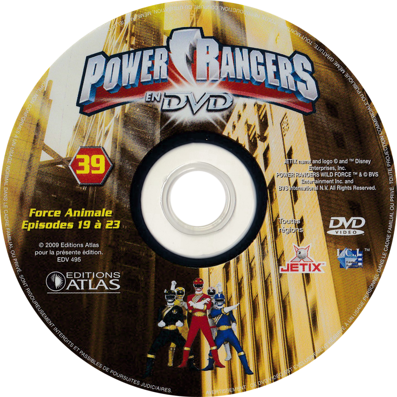 Power Rangers en DVD n°39