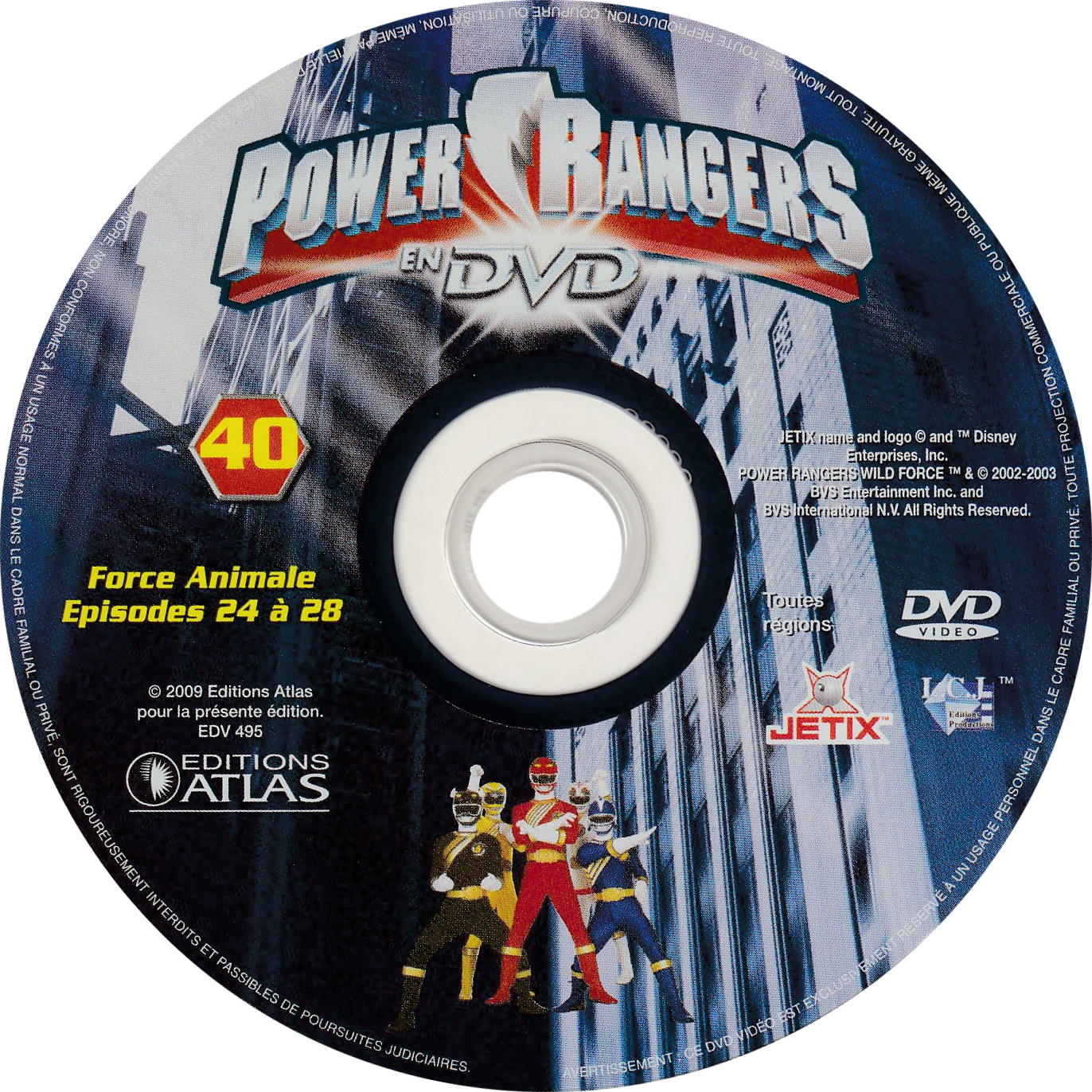 Power Rangers en DVD n°40