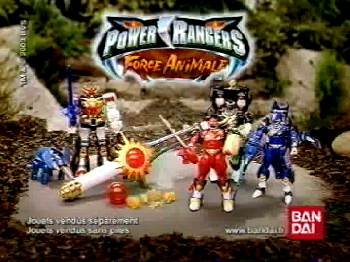 Bandai - Figurines TransAnimales, Sabre Cristal et Megazord Force Animale