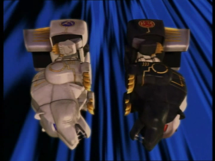 Formation du Megazord Force Animale Double Impact