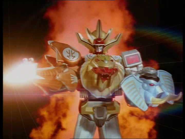 Megazord Force Animale Mode Lance et Bouclier