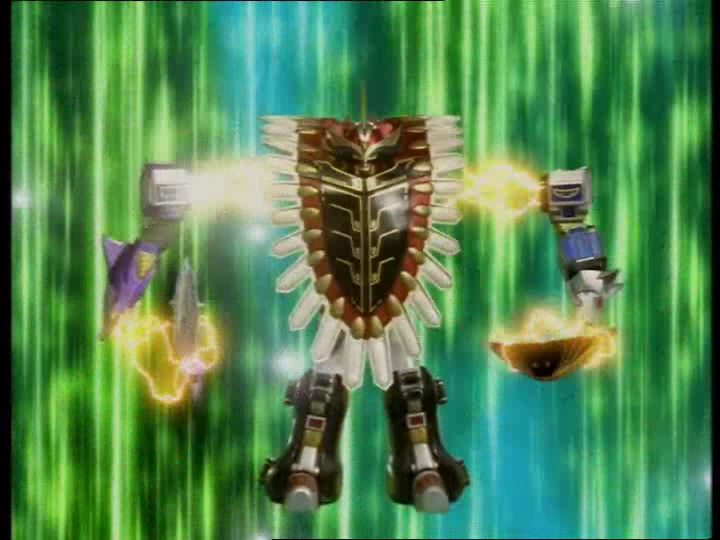 Formation du Megazord Isis Mode Combattant