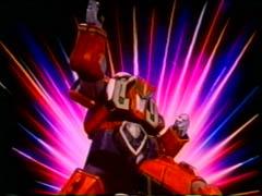 Dragon Rouge Tonnerre Zord Mode de Combat