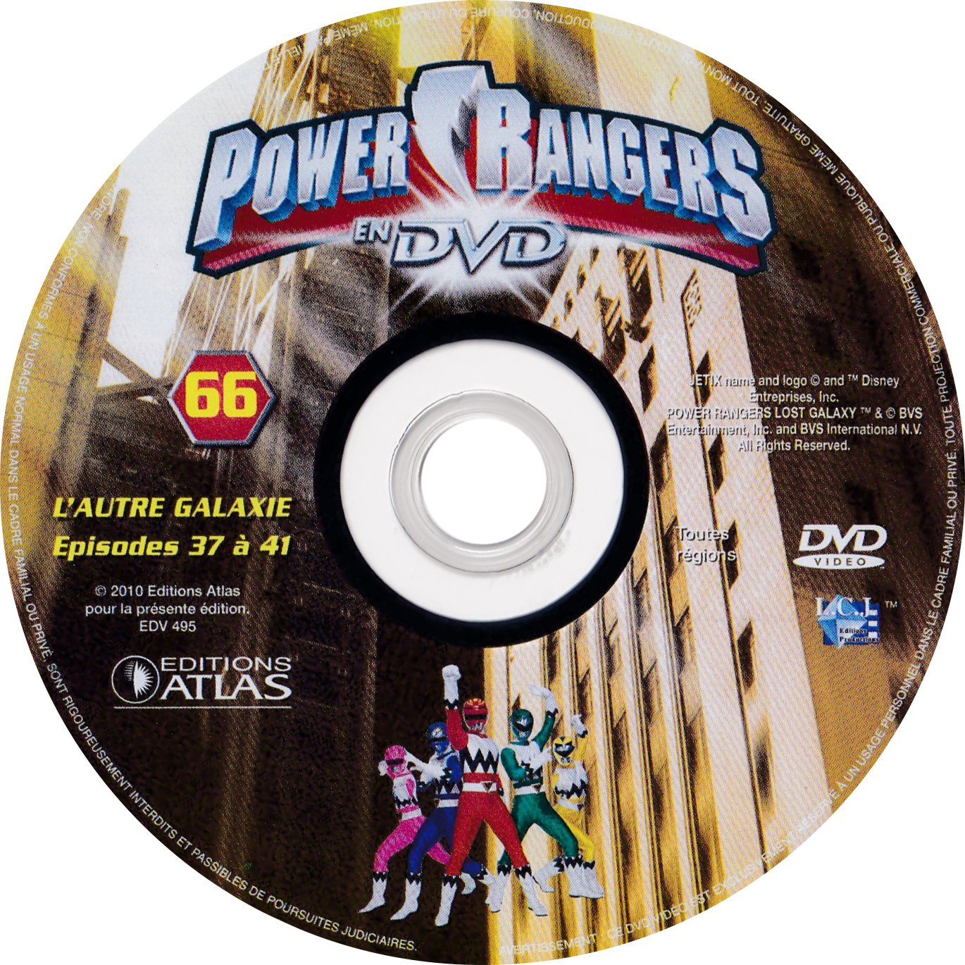 Power Rangers en DVD n°66