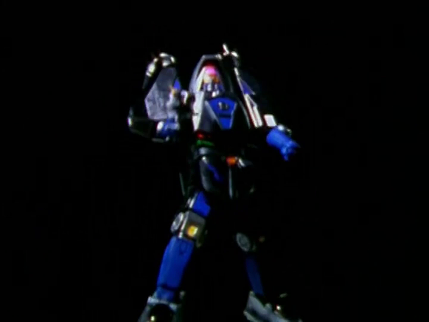 Time Force Megazord Mode Bleu