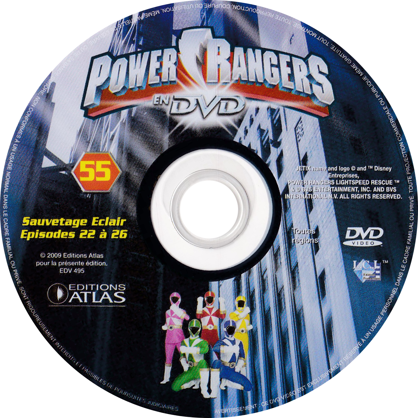 Power Rangers en DVD n°55