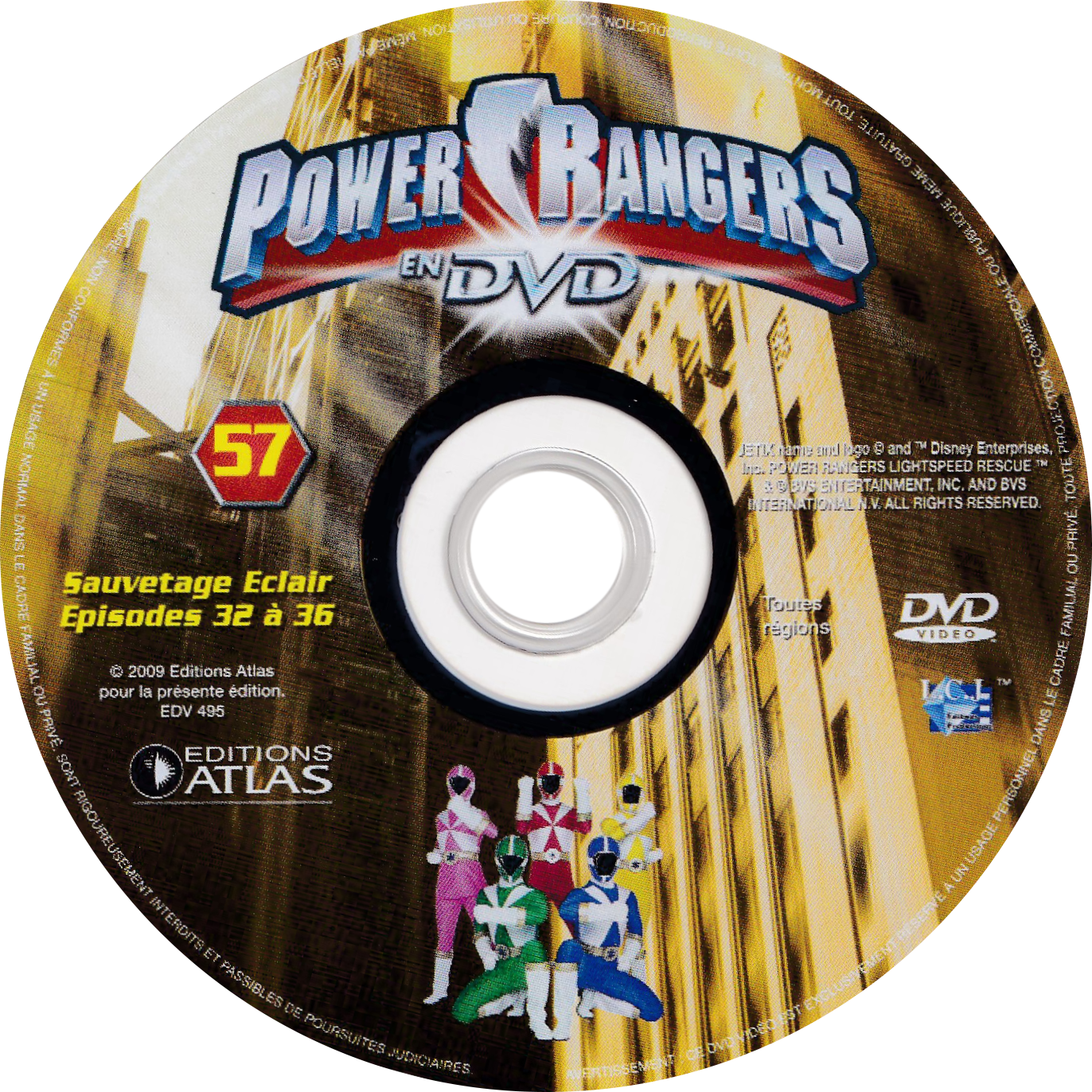 Power Rangers en DVD n°57