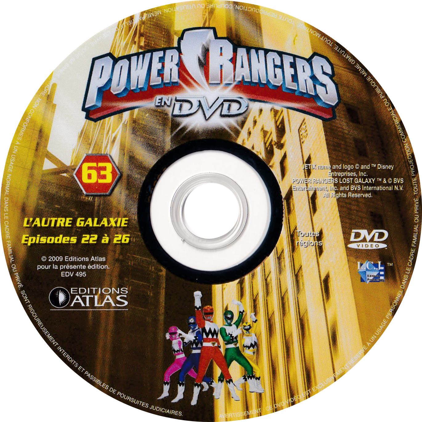 Power Rangers en DVD nÂ°63
