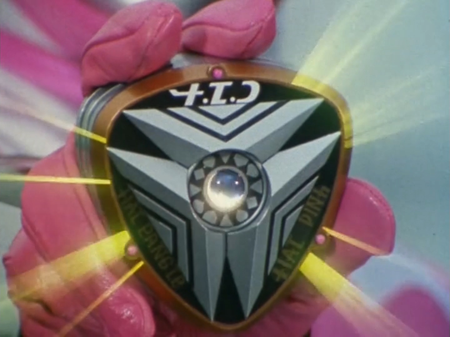 Badge Time Force du Ranger Rose Badge Time Force du Ranger Rose