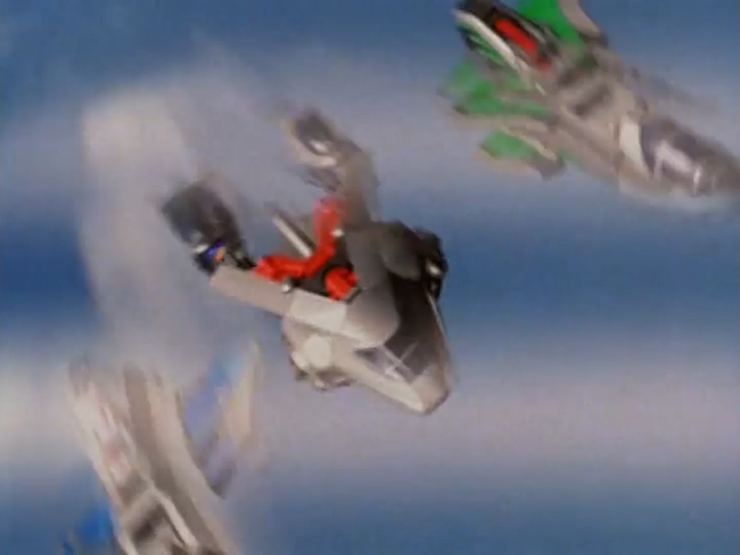 Formation du Time Force Megazord Mode Jet