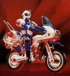 Centurion Bleu et sa Moto